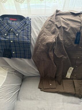 Men’s Austin Reed plaid shirts lot of 2. Size XXL